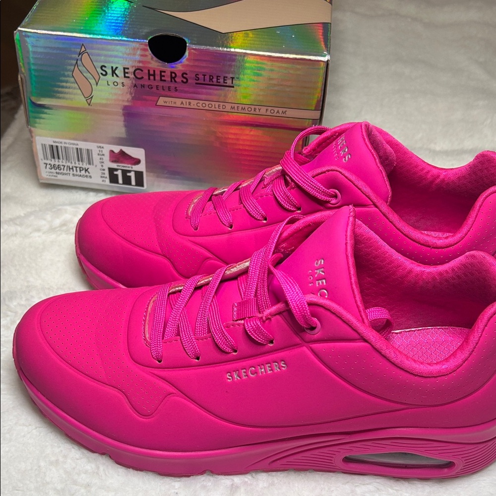 Skechers Women's Hot Pink Street Sneakers